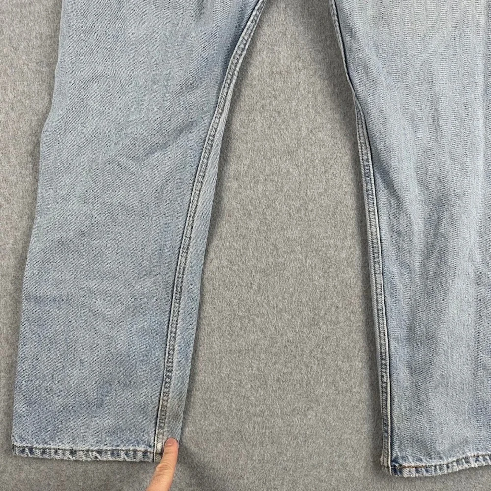 Vintage Levi 505 Men 90's Straight Light Wash Distressed Denim Jeans Rodeo 34x29